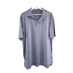 Peter Millar Polo Shirt Mens XL Light Blue Summer‎ Comfort The Golf Club